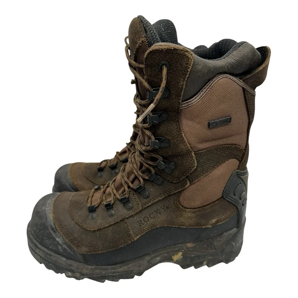 Rocky Men's 9 Leather LaceUp Insulated Snow Boots Thinsulate Ultra 1000g Asystec